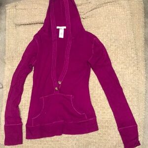 Purple Hooded Sweater